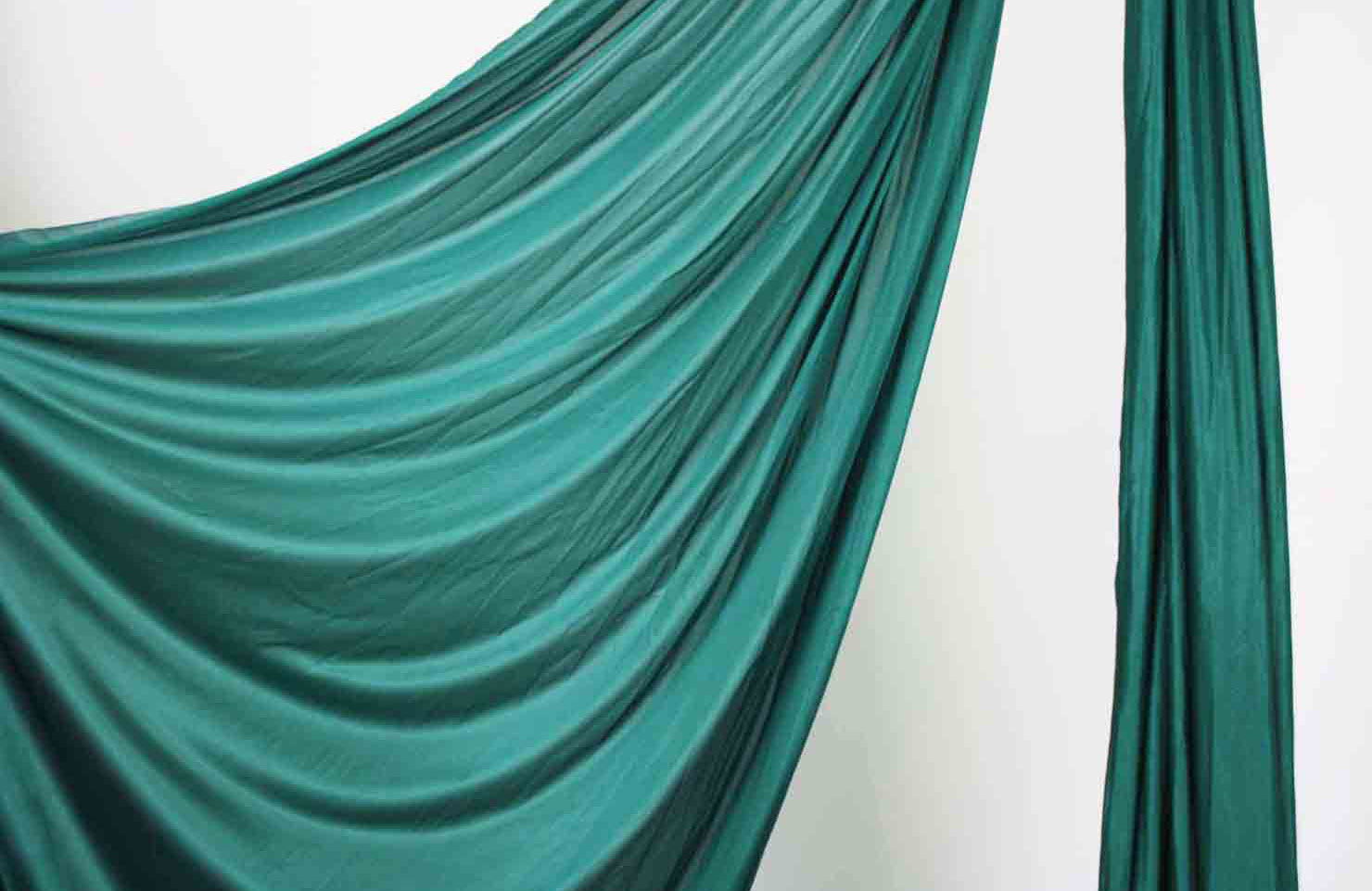 Dark Green Somatic Swing fabric
